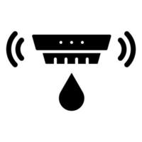 Clever Wasser Sensor Symbol Stil vektor