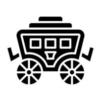 Wüste Wagen Symbol Stil vektor