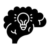 Brainstorming-Icon-Stil vektor