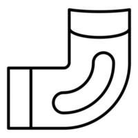 Ellbogen Pad Symbol Stil vektor