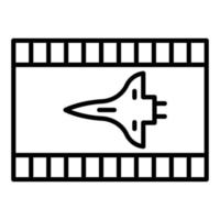 sci fi Film Symbol Stil vektor