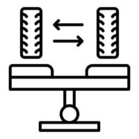 balansering ikon stil vektor