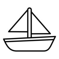 Bootfahren Symbol Stil vektor