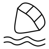 Kitesurfen Symbol Stil vektor