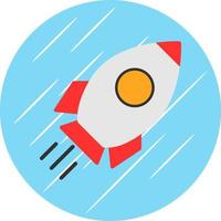 Raketenvektor-Icon-Design vektor