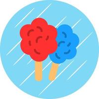 Zuckerwatte-Vektor-Icon-Design vektor