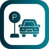 Parkplatz-Vektor-Icon-Design vektor