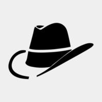 cowboy hatt vektor illustration isolerat
