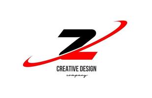 rot schwarz z Alphabet Brief Logo mit groß rauschen. korporativ kreativ Vorlage Design zum Geschäft und Unternehmen vektor