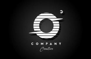 Linie Ö Alphabet Brief Logo Symbol Design mit schwarz und Weiß Streifen und Kreis. kreativ Vorlage zum Unternehmen und Geschäft vektor