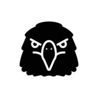 Adler Glyphe Symbol vektor