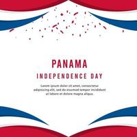 glad Panama självständighetsdagen vektor mall design illustration