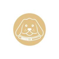 hund logotyp vektor design ikon