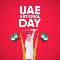 uae nationaldag firande vektor mall design illustration