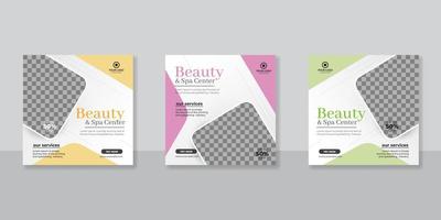 Beauty-Spa-Social-Media-Post-Design vektor