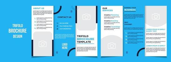 kreativa business trifold broschyr mall vektor