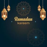 Ramadan kareem Plakate oder Einladungen Design, Gruß Design, islamisch Hintergrund vektor