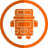 Doppeldecker-Bus-Vektor-Icon-Design vektor