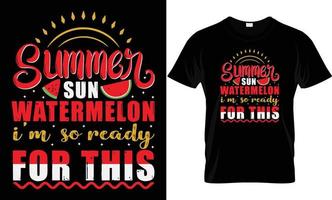 Sommer- t - - Hemd Design vektor