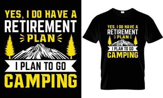 camping t-shirt design vektor. dagens prognos till största del camping. skjorta design, t skjorta design vektor, kläder, äventyr, retro, fjäll, utomhus- vektor