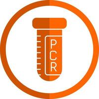 Pcr-Testvektor-Icon-Design vektor