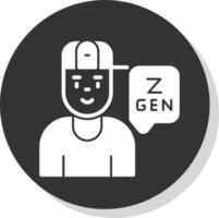 Generation z-Vektor-Icon-Design vektor