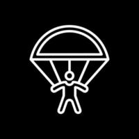 fallskärmshoppning vektor ikon design