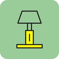 Lampe-Vektor-Icon-Design vektor