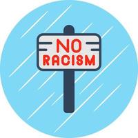 Kein Rassismus-Vektor-Icon-Design vektor