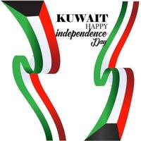 kuwait nationaldag firande vektorillustration vektor