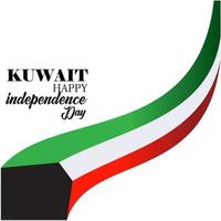 kuwait nationaldag firande vektorillustration vektor