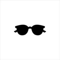 Sonnenbrille Silhouette Vektor Illustration auf schwarz Weiß Hintergrund