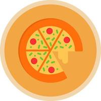 Pizza-Vektor-Icon-Design vektor