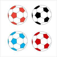 fotboll boll platt illustration vektor design