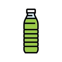 trinken Saft Plastik Flasche Farbe Symbol Vektor Illustration