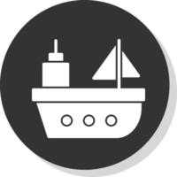 fartyg vektor ikon design