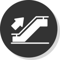 Rolltreppen-Vektor-Icon-Design vektor