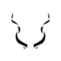 Antilope Tierwelt Tier Glyphe Symbol Vektor Illustration