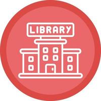 Bibliothek-Vektor-Icon-Design vektor