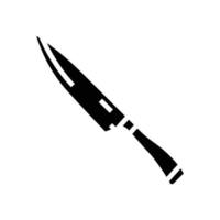 kock kniv kök kokkärl glyf ikon vektor illustration