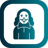 Shakespeare-Vektor-Icon-Design vektor