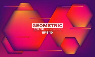 geometrischer Hintergrund mit Gradientenbewegung formt Zusammensetzung. anwendbar für Geschenkkarte, Poster an Wand Poster Vorlage, Landing Page, UI, UX, Cover Book, Banner, Social Media Post vektor