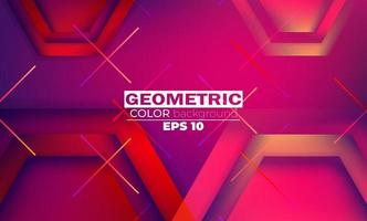 geometrischer Hintergrund mit Gradientenbewegung formt Zusammensetzung. anwendbar für Geschenkkarte, Poster an Wand Poster Vorlage, Landing Page, UI, UX, Cover Book, Banner, Social Media Post vektor