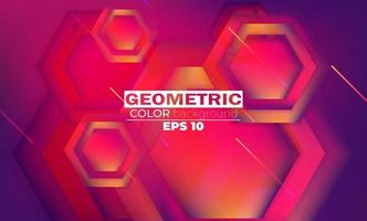 geometrischer Hintergrund mit Gradientenbewegung formt Zusammensetzung. anwendbar für Geschenkkarte, Poster an Wand Poster Vorlage, Landing Page, UI, UX, Cover Book, Banner, Social Media Post vektor