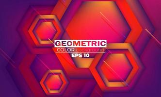 geometrischer Hintergrund mit Gradientenbewegung formt Zusammensetzung. anwendbar für Geschenkkarte, Poster an Wand Poster Vorlage, Landing Page, UI, UX, Cover Book, Banner, Social Media Post vektor