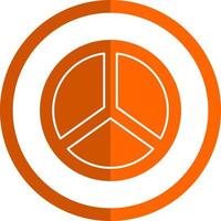 Friedenssymbol-Vektor-Icon-Design vektor