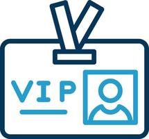 VIP-Pass-Vektor-Icon-Design vektor