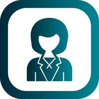 Stewardess-Vektor-Icon-Design vektor