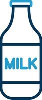 mjölk flaska vektor ikon design
