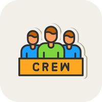 Crew-Vektor-Icon-Design vektor